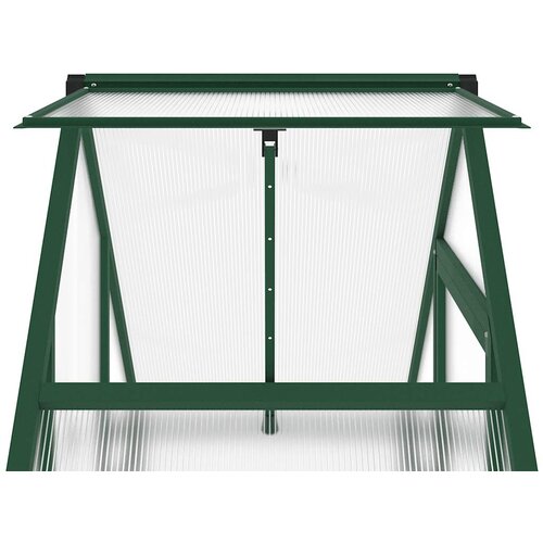 Staklenik s okvirom zeleni 169 x 58 x 202 cm aluminijski Slike