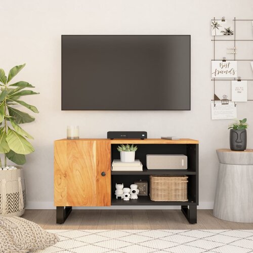 vidaXL TV omarica 80x33x46 cm trden akacijev les in inženirski les Cene