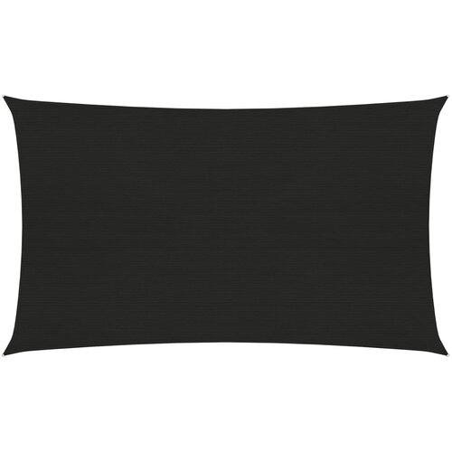 vidaXL Senčno jadro 160 g/m² črno 2x5 m HDPE Cene