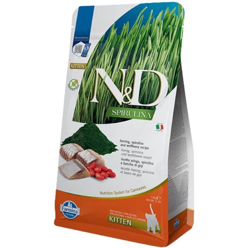N&d SPIRULINA Cat Herring Kitten 1.5 kg Hrana za mačke Cene