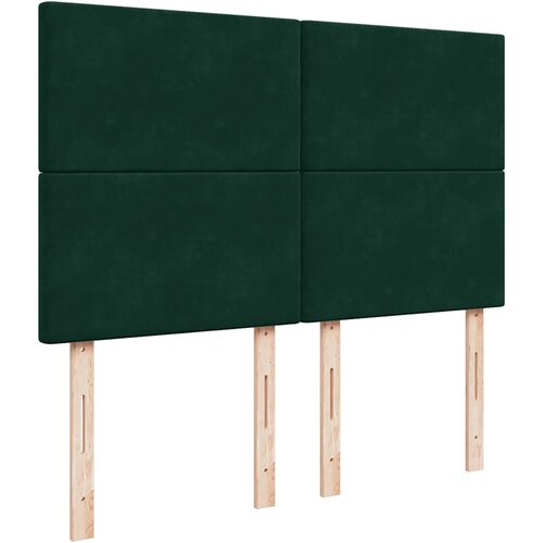  Krevet s oprugama i madracem tamnozeleni 140x190 cm bar&amp;scaron;unasti Slike