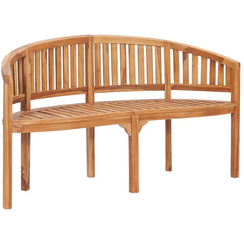The Living Store Klupa u obliku banane 151 cm od masivne tikovine Cene