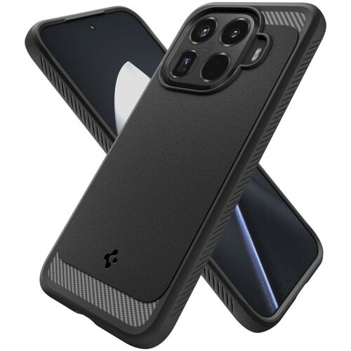 Spigen RUGGED ARMOR maska za Xiaomi 15T Pro mat crna ACS11152 Slike