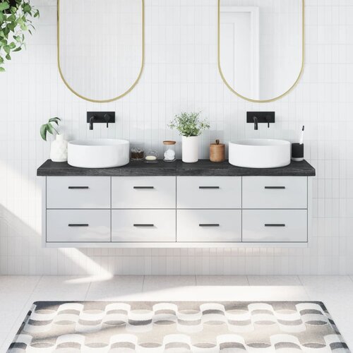  Kupaonska radna ploča tamnosmeđa 180x40x(2-6) cm tretirano drvo Cijene