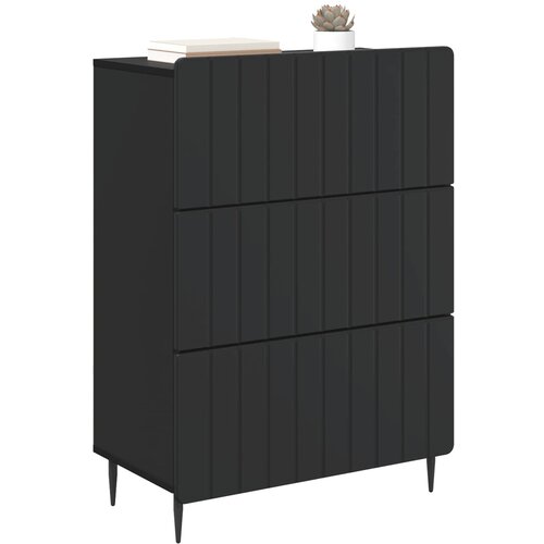  Ormar s ladicama Crna 66 x 34,5 x 92 cm Konstruirano drvo Slike
