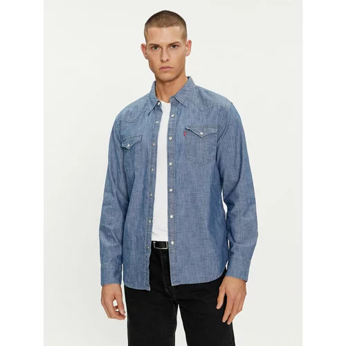 Levi's Jeans srajca Barstow Western 85744-0067 Modra Standard Fit