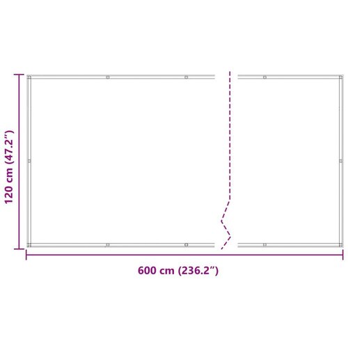  Balcony ekran Tamno crvena 120 x 600 cm - Tamno crvena 120 x 600 cm Slike