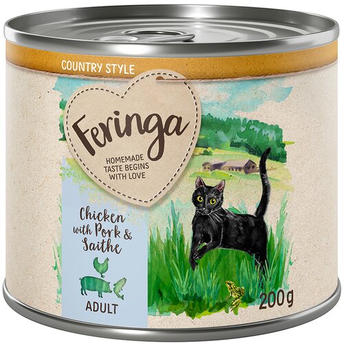 Feringa Ekonomično pakiranje Country Style meni 24 x 200 g - Piletina, svinjetina, crni bakalar Slike