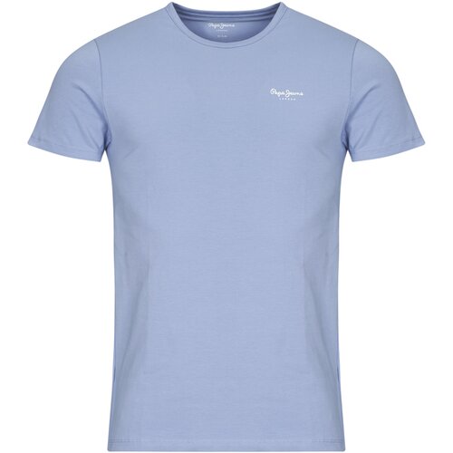 PepeJeans Majice s kratkimi rokavi ORIGINAL BASIC 3N Modra Cene
