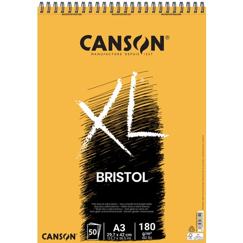 Canson Skicirka spirala XL Bristol A3 180 g, 50 listna, (22005502) Slike