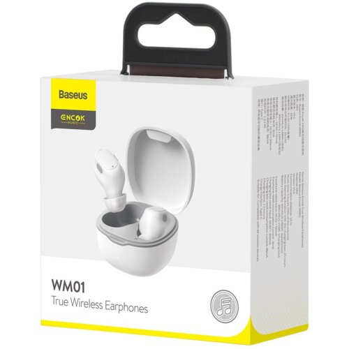 Baseus Encok True Wireless Earphones WM01, bijela Slike