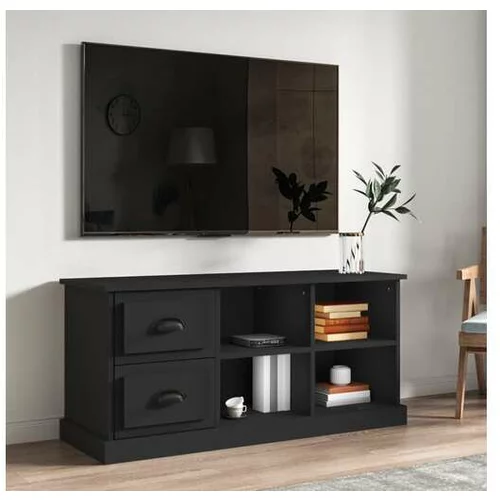  TV omarica črna 102x35,5x47,5 cm inženirski les