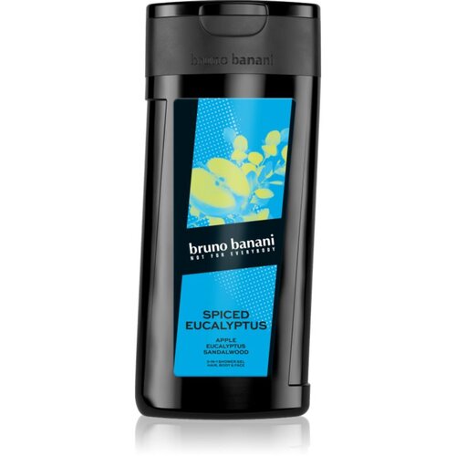 Bruno Banani Spiced Eucalyptus osvježavajući gel za tu&amp;scaron;iranje 3 u 1 za mu&amp;scaron;karce 250 ml Slike