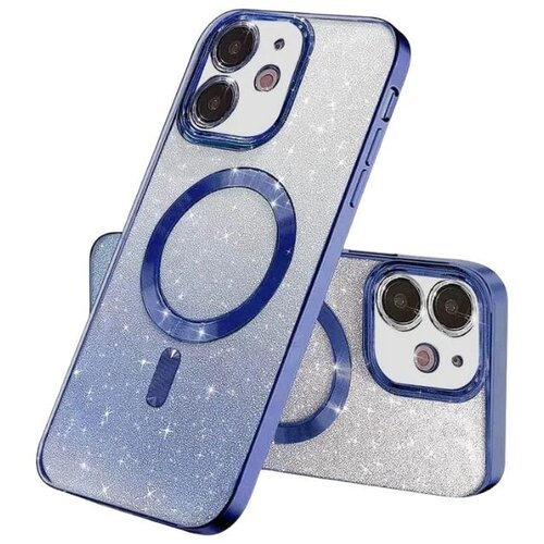 Magsafe glitter maskica iPhone 11 Blue Slike