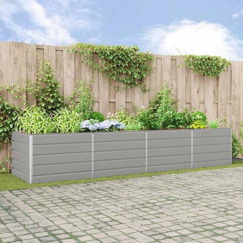  Sadilica Svijetlo siva 385 x 100 x 75 cm Cinkani čelik Cene
