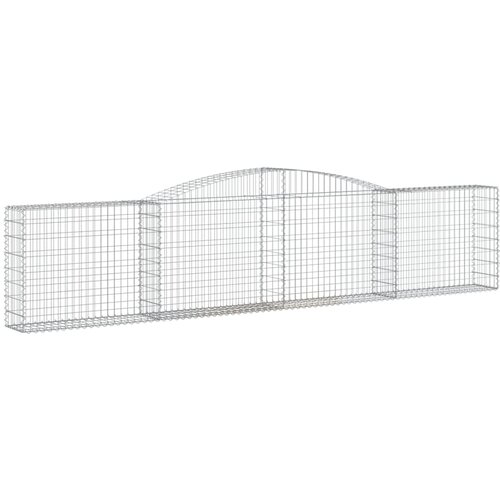  Lučne gabionske ko&amp;scaron;are 9 kom 400x30x80/100 cm pocinčano željezo Slike