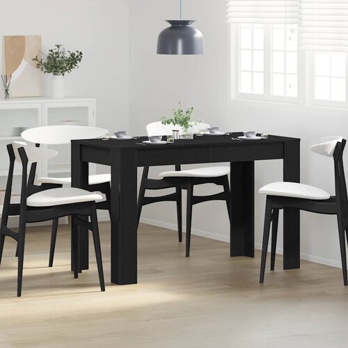 vidaXL Blagovaonski stol crni hrast 120x60x76 cm konstruirano drvo Cijene