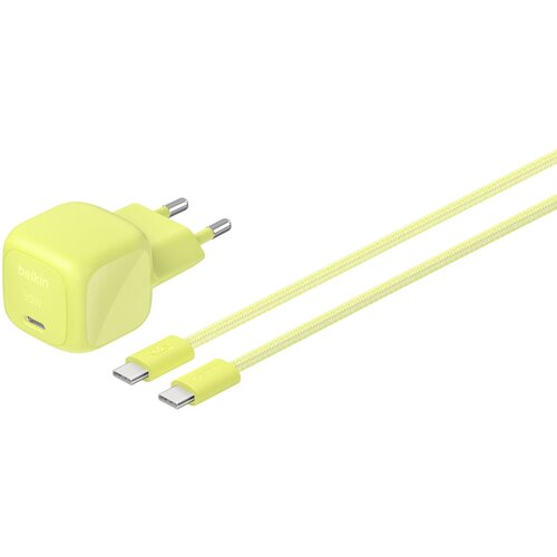 Belkin BOOST Charge USB-C /USB-C 30WLad.PD,ci+Kab.WCA008kq2MGR-B6 Slike