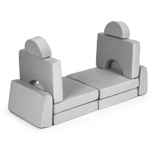 ECO TOYS DIY modularna fotelja sa 10 jastuka - siva Slike