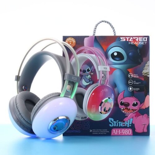  Bluetooth slusalice Stich RGB crne Cijene