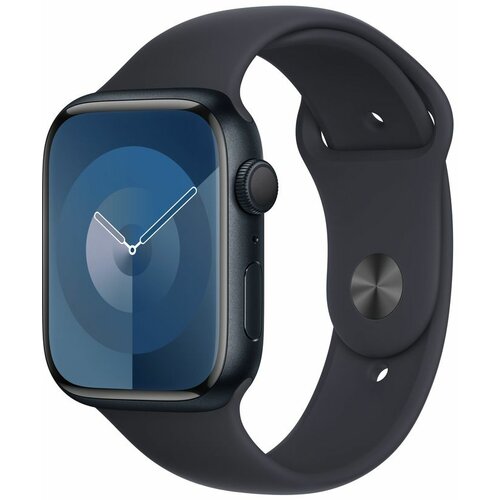 Apple M/L-Apple Watch Series 9 GPS 45mm Midnight MR9A3SE/A Aluminium Case with Midnight Sport Band Slike
