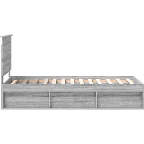  Okvir za krevet s uzglavljem Siva Sonoma 75 x 190 cm Slike