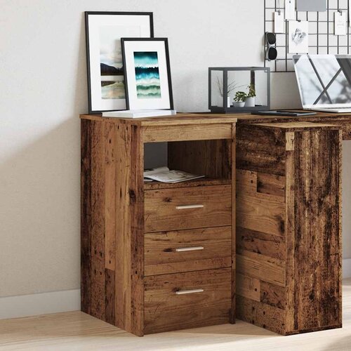 vidaXL Ormar s ladicama staro drvo 40x50x76 cm konstruirano drvo Cijene