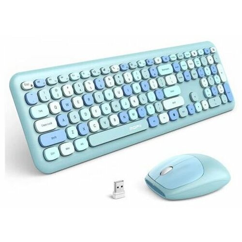 MOFII Plavi-Mofii Komplet tastatura i miš Retro Slike
