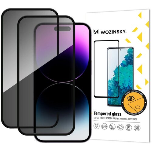 Wozinsky Privacy Glass 2kom Tvrđeno staklo za Samsung Galaxy A17/Galaxy A17 5G - Crna Slike