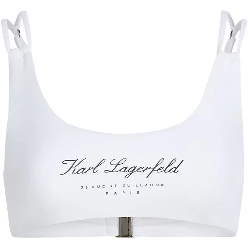 Karl Lagerfeld Bikini gornji dio 'Hotel' crna / bijela