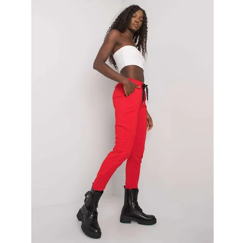Fashion Hunters Women's red sweatpants