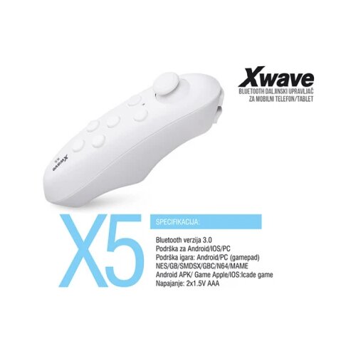 X Wave X5 beli BT daljinski upravljač za mobil/smart TV/IOS/PC/Android Cene