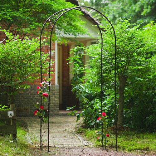 Nature vrtni luk metalni 100 x 37 x 230 cm crni Cijene