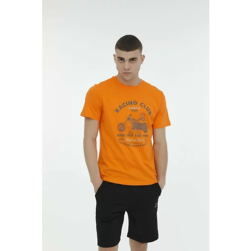 KINETIX Ml Zach-b 11vntagex3 Orange Men's Short Sleeve T-shirt