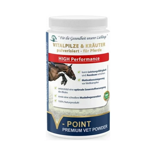 V-POINT high performance - zdravilna goba in vrhunski zeliščni prah za konje