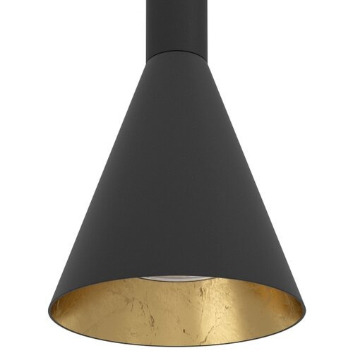 Eglo Cortaderas visilica/4, led, gu10, 4x5w, crno/zlatna Slike