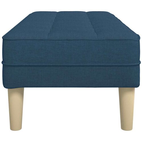  Klupa s jastukom Plava 113 x 57 x 39 cm tkanina Slike