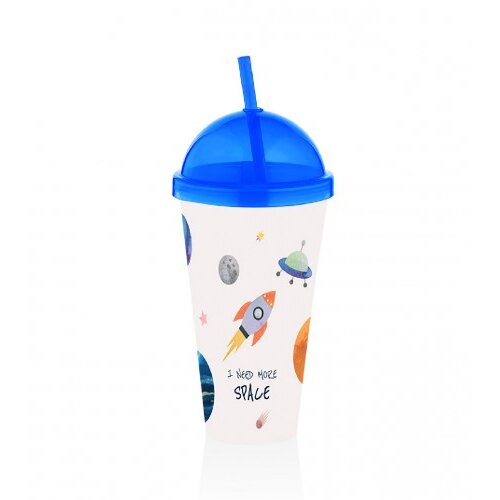 QLUX ča&amp;scaron;a sa slamkom dječija 700ml L-00849 Slike