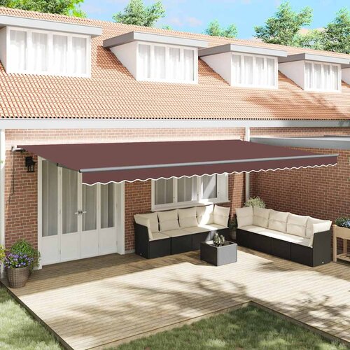 Tenda na ručno uvlačenje smeđa 600 x 300 cm Cijene