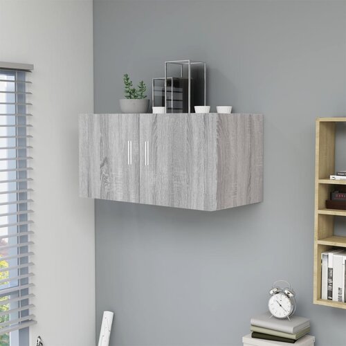 VidaXL Stenska omarica siva sonoma 80x39x40 cm konstruiran les Slike