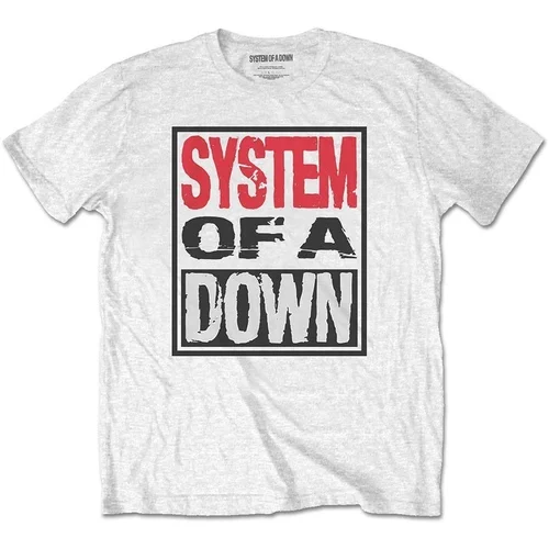 System of a Down majica Triple Stack Box 2XL Bela