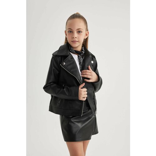 Defacto Girl Waterproof Faux Leather Jacket Slike