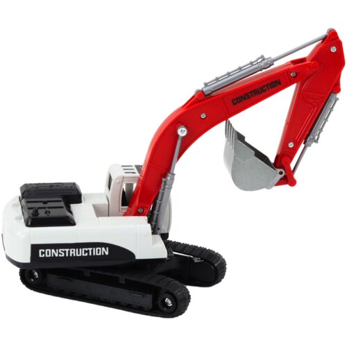 gusjeničar s metalnom žlicom 26 cm - crveno/bijeli Slike