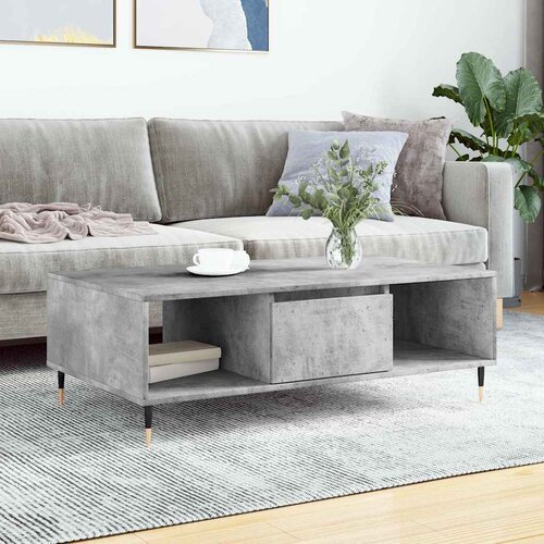  Stolić za kavu siva boja betona 104x60x35 cm konstruirano drvo Cijene