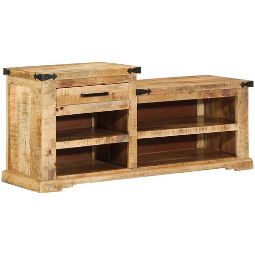 vidaXL Klupa za cipele 110x35x50 cm Čvrsto drvo manga Cijene