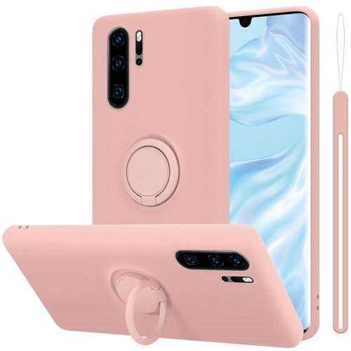  Ohišje, združljiv s Huawei v tekoči roza barvi - zaščitni pokrov iz fleksibilnega silikona TPU z obročem, (20586590) Cene