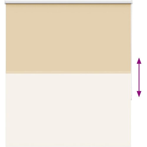 Rolo zavjesa Blackout Bež 135x150 cm &amp;Scaron;irina tkanine 131,6 cm Slike