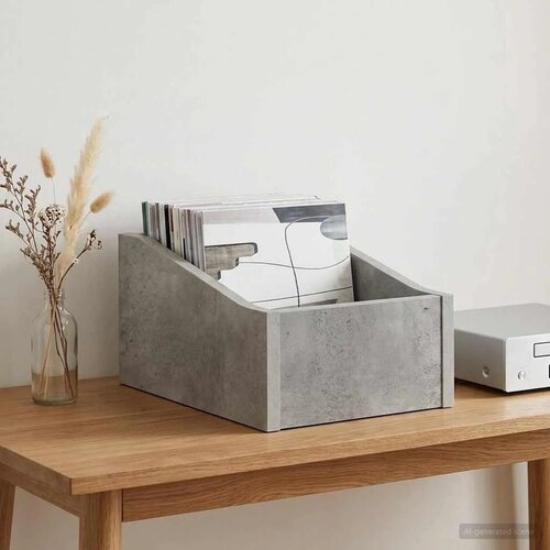  Kutija za LP ploče Betonska siva 23 x 33 x 16 cm - Betonska siva 1 23 x 33 x 16 cm Cijene