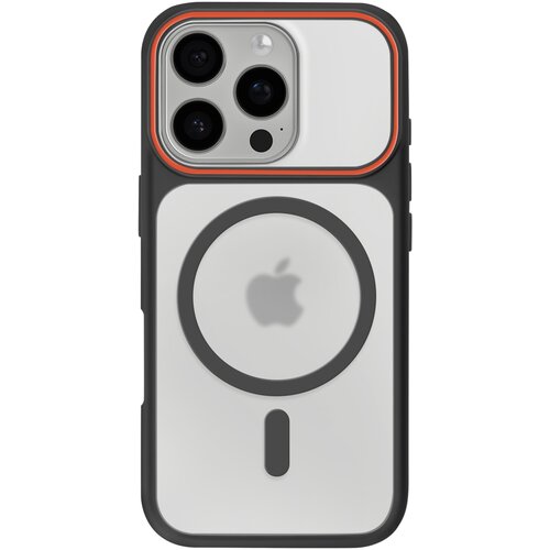 AVIZAR Ovitek MagSafe za iPhone 16 Pro Max, zadnja stran z dimnim efektom z ojačanim silikonskim okvirjem, Črna, (5000189745) Cene