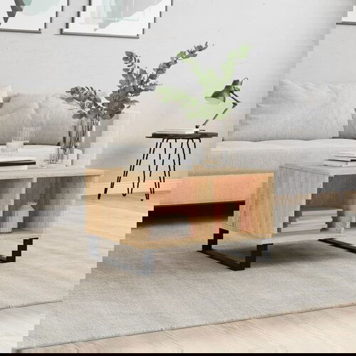 VidaXL Klubska mizica sonoma hrast 60x50x36,5 cm inženirski les Slike